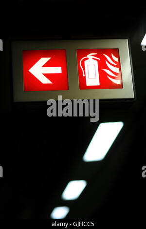 emergency exit Stock Photo