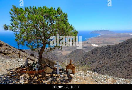 looking towards calabardina, province of murcia, costa calida, spain Stock Photo