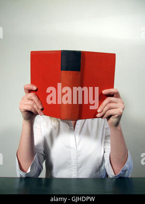 young woman read Stock Photo