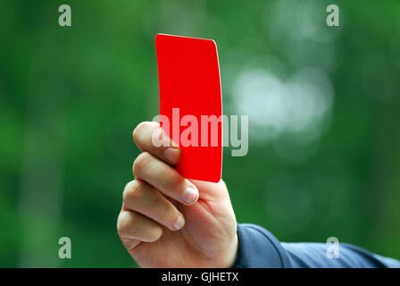 red card Stock Photo