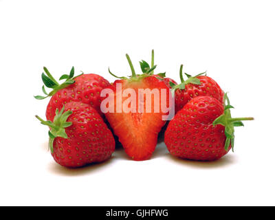 strawberry heap Stock Photo