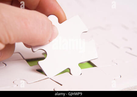 hand toppled piece Stock Photo