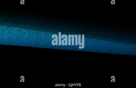 blue glow virus Stock Photo