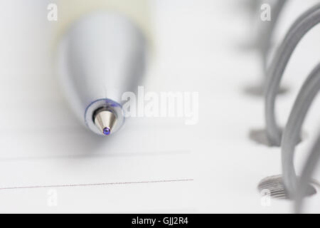 spiral notebook page Stock Photo