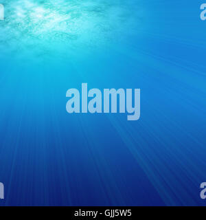 underwater wave peaceful Stock Photo