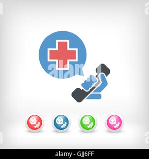 Emergency call contact Stock Vector