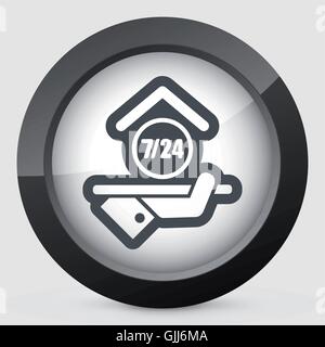 Hotel icon. Daily concept icon. Stock Vector