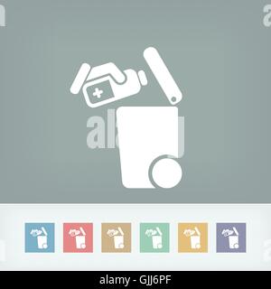Separate waste collection icon Stock Vector