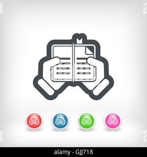 Book read icon Stock Vector