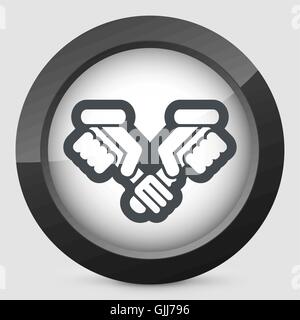 Knife and fork holding Stock Vector