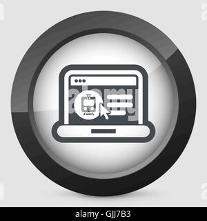 Booking train ticket on internet Stock Vector