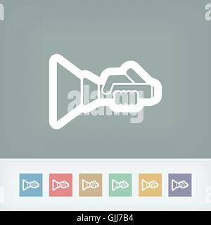 Flashlight icon Stock Vector