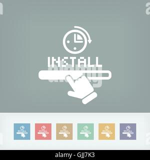 Quick install Stock Vector