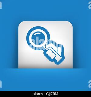 Magnifier icon Stock Vector