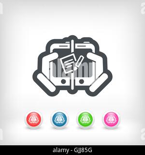 Mail sending icon Stock Vector