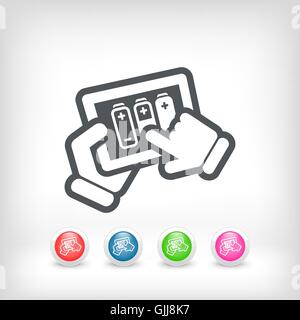 Battery level touchscreen Stock Vector Image & Art - Alamy