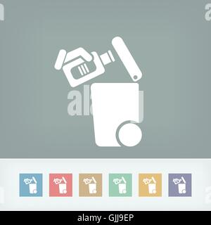 Separate waste collection icon Stock Vector