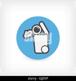 Separate waste collection icon Stock Vector