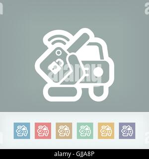 Car remote key Stock Vector