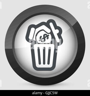 Waste of money Stock Vector