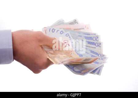 currency euro bank notes Stock Photo