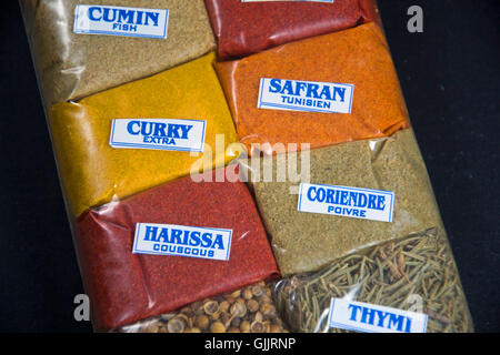 diiferent kinds of spices Stock Photo