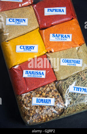 diiferent kinds of spices Stock Photo