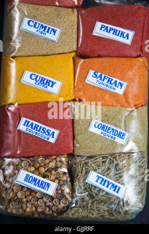 diiferent kinds of spices Stock Photo