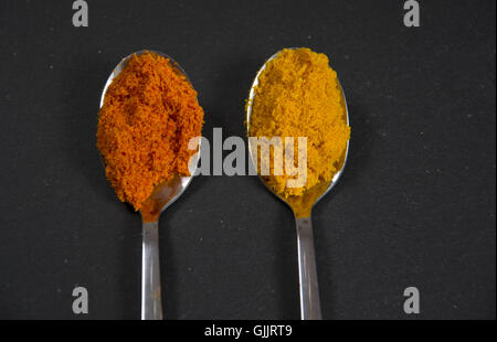 diiferent kinds of spices Stock Photo