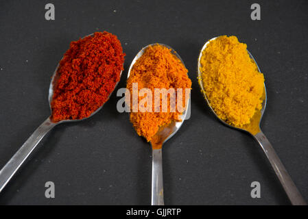 diiferent kinds of spices Stock Photo