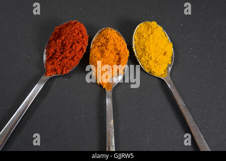 diiferent kinds of spices Stock Photo