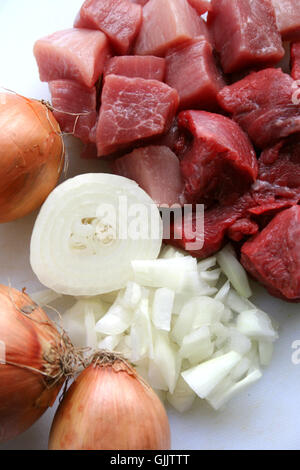 goulash preparation (2) Stock Photo