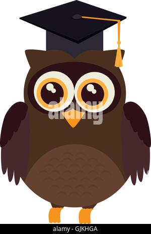 owl graduate academic Stock Vector