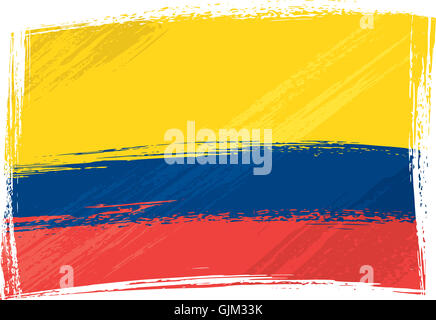 flag colombia blue Stock Photo