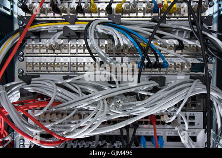 equipment router cable Stock Photo