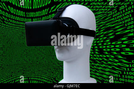 Symbolbild VR/ Virtuelle Realitaet - Datenbrille.