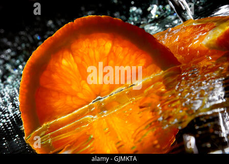 orange fruit pulp Stock Photo
