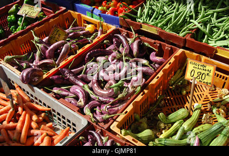 vegetable market Stock Photo