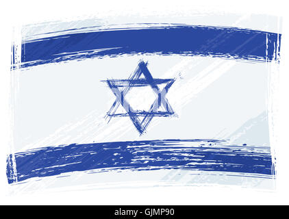 isolated flag israel Stock Photo