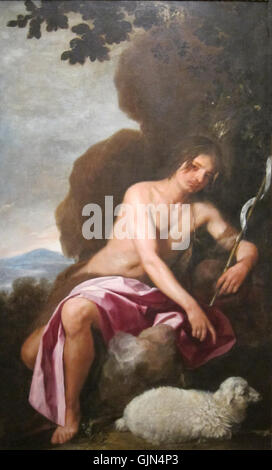 'Saint John the Baptist' by Alonso Cano, Cincinnati Art Museum Stock Photo