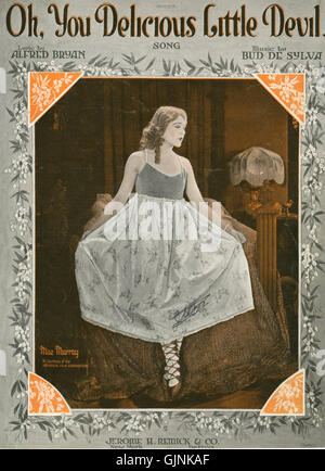 Sheet music cover   OH YOU DELICIOUS LITTLE DEVIL   SONG (1919) Stock Photo