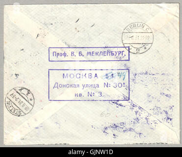 Soviet Old Mail Example This airmail cover from the USSR, dated May 21, 1925, reflects early ...