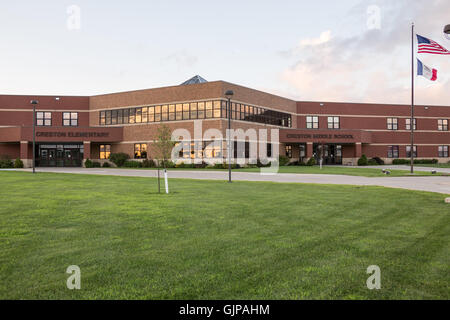 Creston Elementary and Middle School - Creston, IA Stock Photo