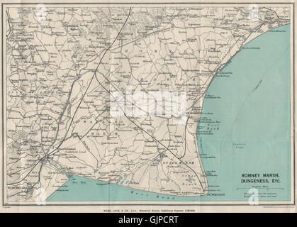 ROMNEY MARSH. Dungeness Rye Hythe Winchelsea. Walland Marsh. Kent 1952 ...