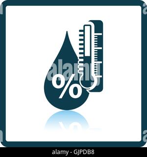 Humidity icon. Shadow reflection design. Vector illustration. Stock Vector