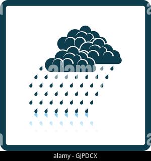 Rainfall icon. Shadow reflection design. Vector illustration. Stock Vector