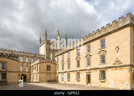 The impressive architecture of the Garden Quadrangle at New College, Oxford, England, UK Stock Photo