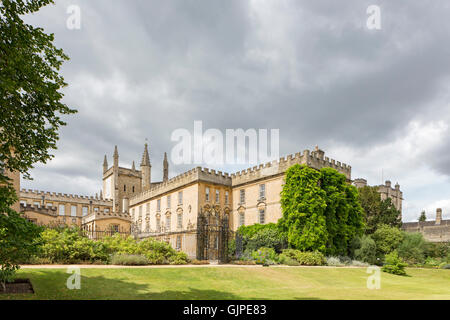 The impressive architecture of the Garden Quadrangle at New College, Oxford, England, UK Stock Photo