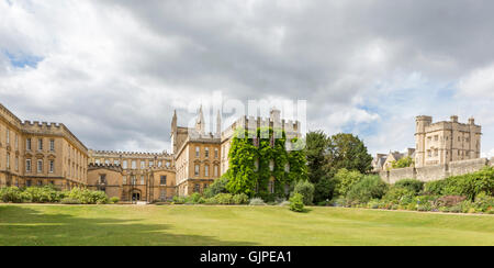 The impressive architecture of the Garden Quadrangle at New College, Oxford, England, UK Stock Photo