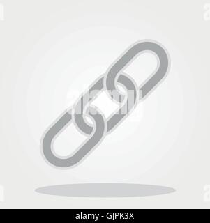 three pieces of chain Stock Vector